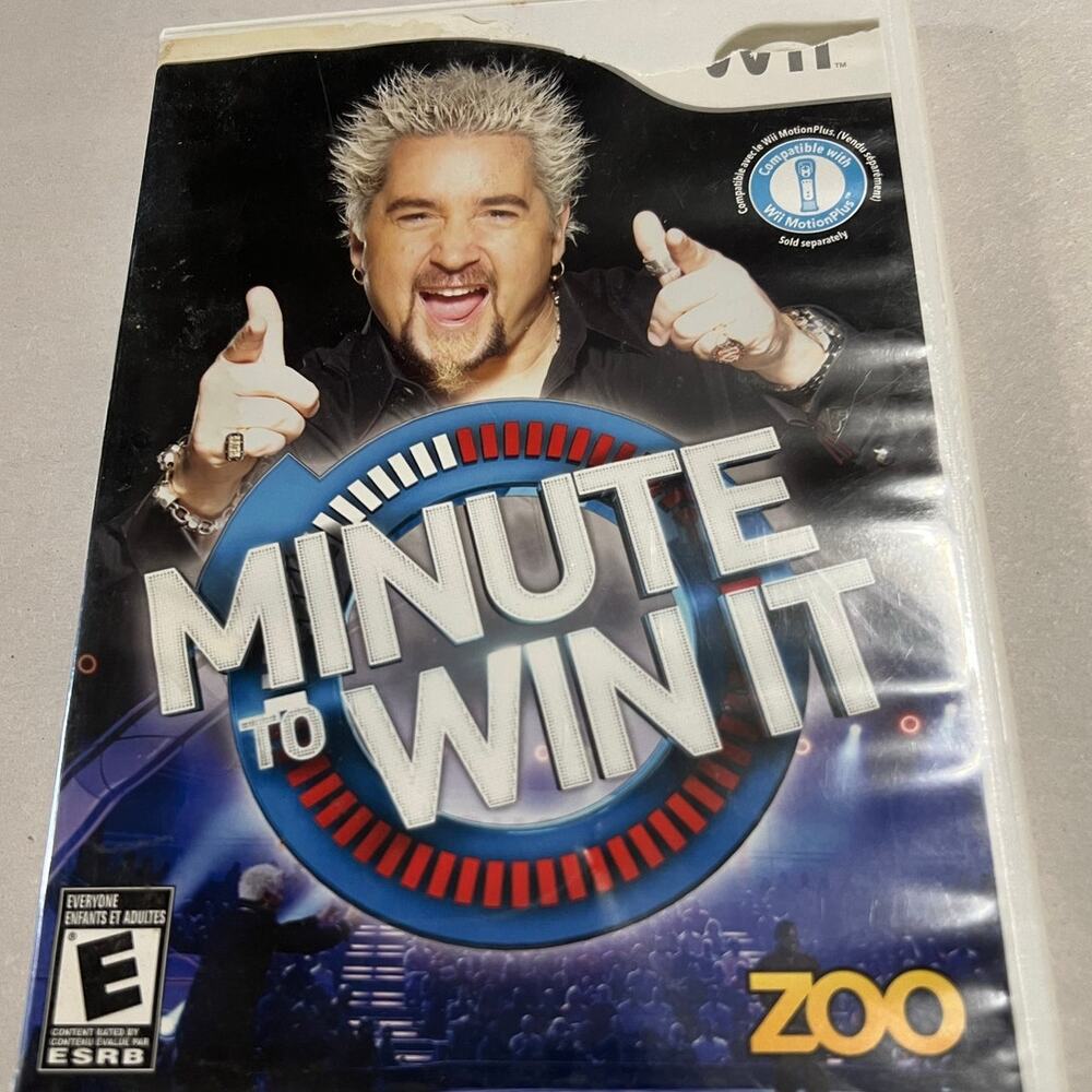 Minute To Win It for Nintendo Wii Includes Game and Case